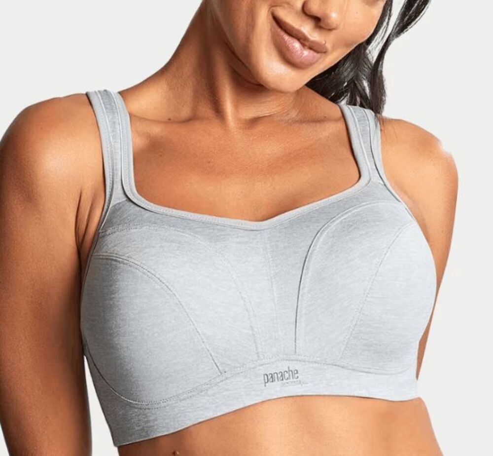 Panache Light Gray Wireless Sports Bra